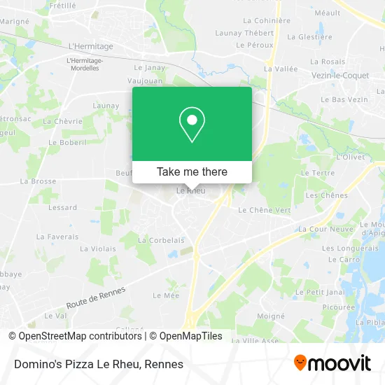 Domino's Pizza Le Rheu map