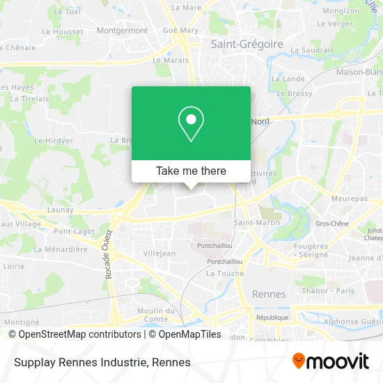Supplay Rennes Industrie map