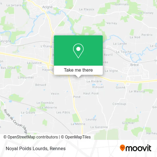 Noyal Poids Lourds map