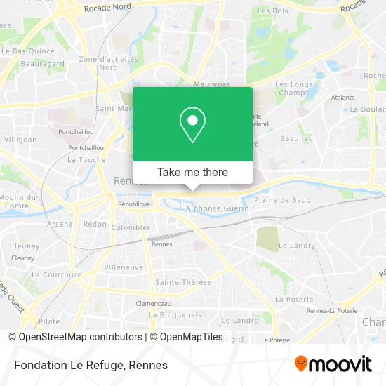 Fondation Le Refuge map