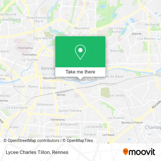 Lycee Charles Tillon map