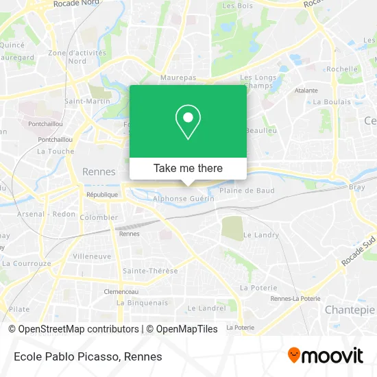 Ecole Pablo Picasso map
