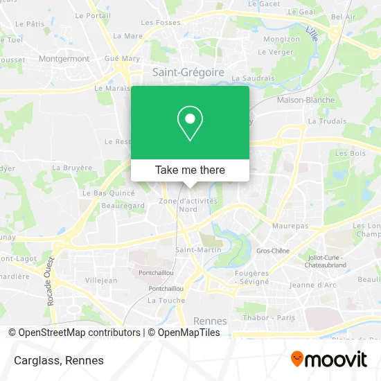Mapa Carglass