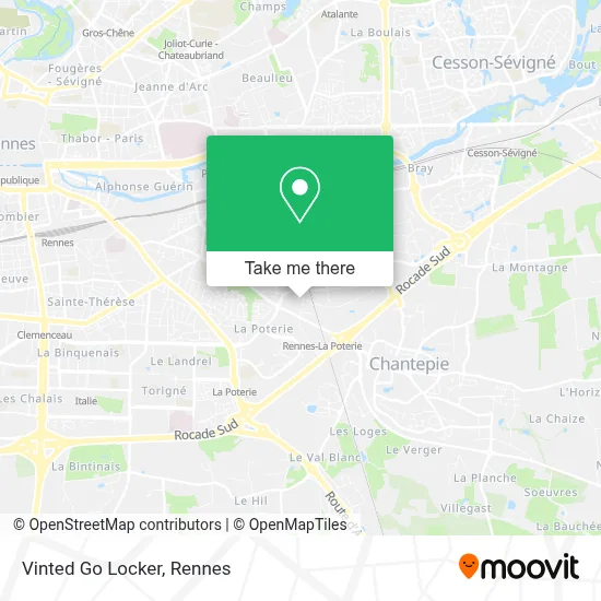 Vinted Go Locker map