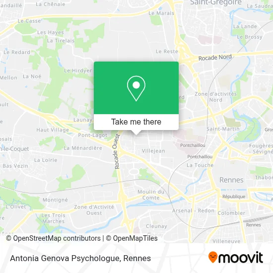 Antonia Genova Psychologue map