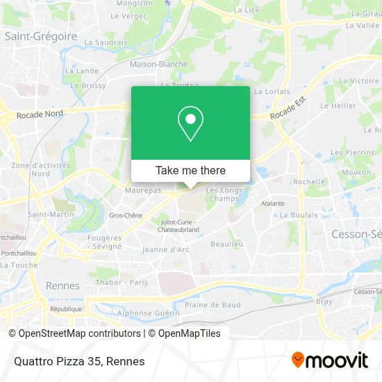 Quattro Pizza 35 map