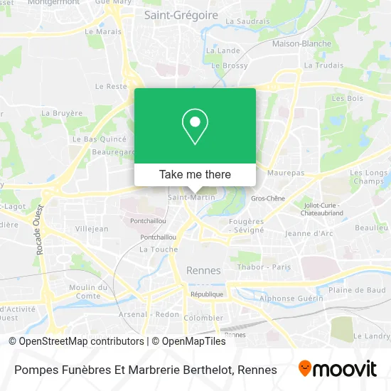 Pompes Funèbres Et Marbrerie Berthelot map