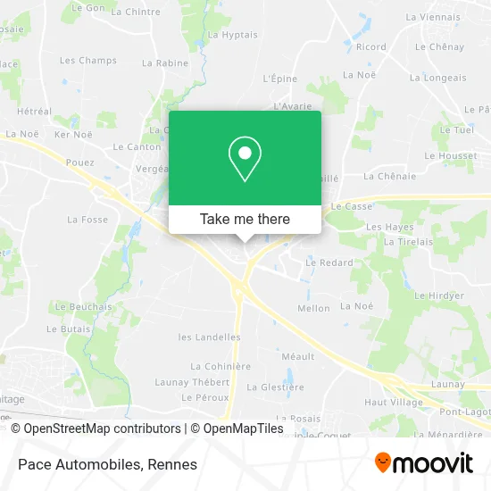 Pace Automobiles map