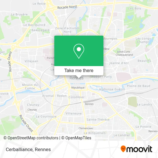 Cerballiance map