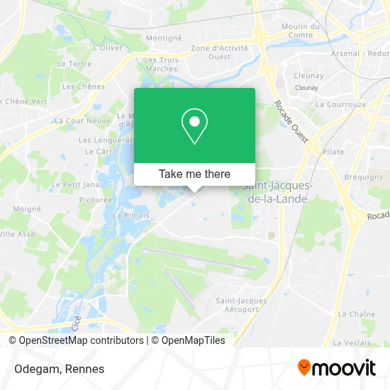 Odegam map