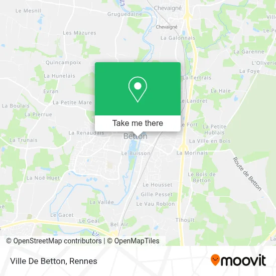 Ville De Betton map