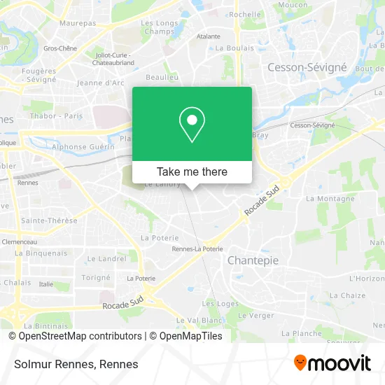 Solmur Rennes map