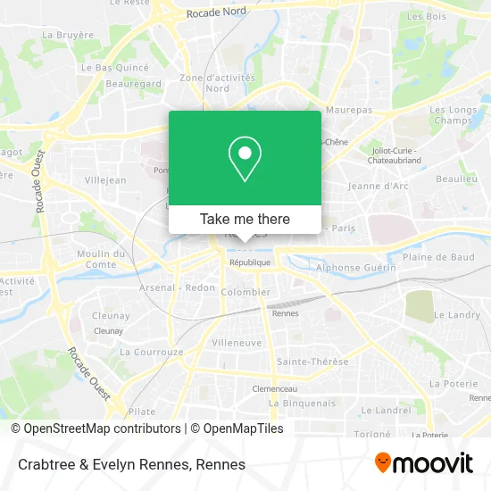 Crabtree & Evelyn Rennes map