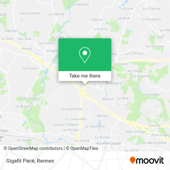 Gigafit Pacé map