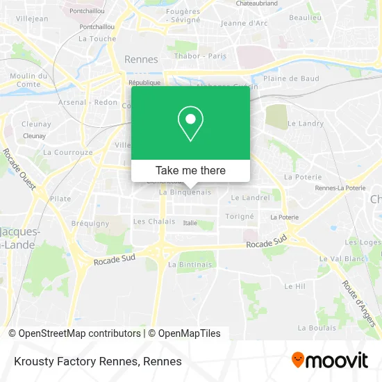 Krousty Factory Rennes map