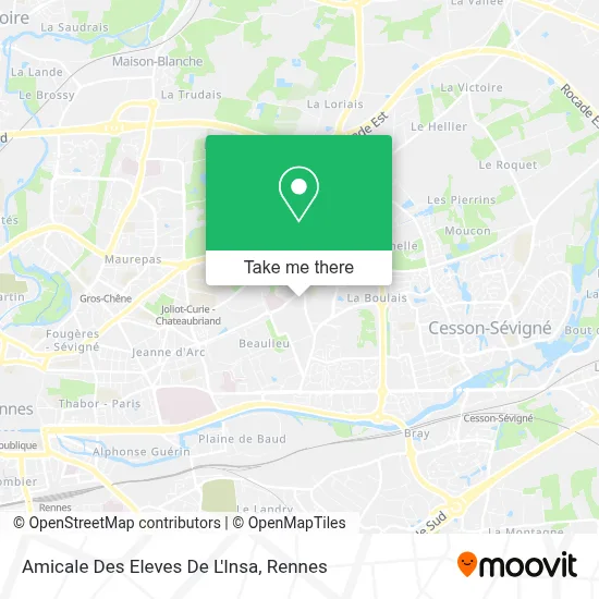 Amicale Des Eleves De L'Insa map
