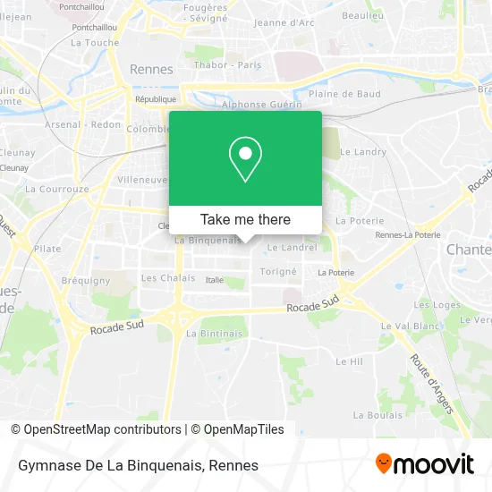 Gymnase De La Binquenais map