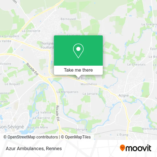 Azur Ambulances map