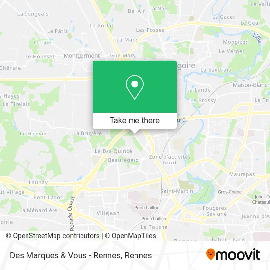 Des Marques & Vous - Rennes map