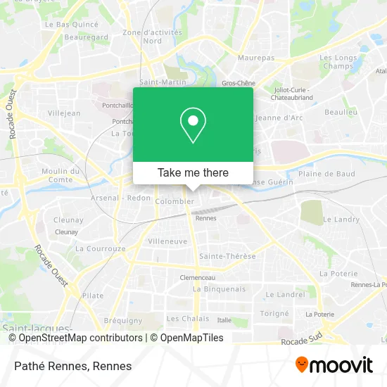 Mapa Pathé Rennes