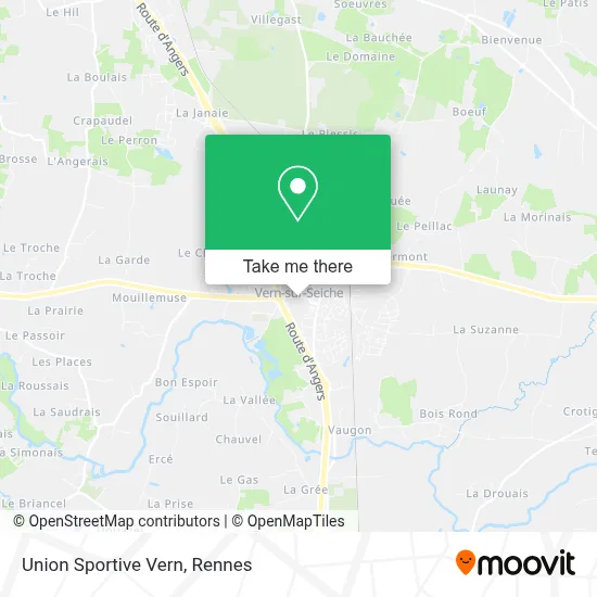 Union Sportive Vern map