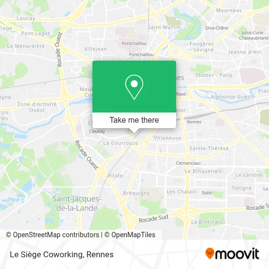 Le Siège Coworking map