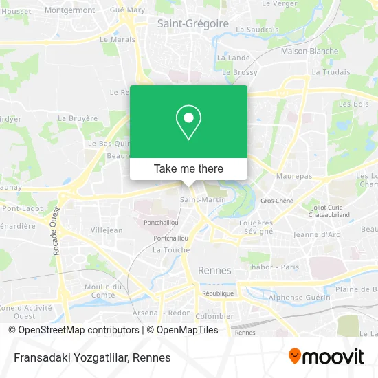 Fransadaki Yozgatlilar map