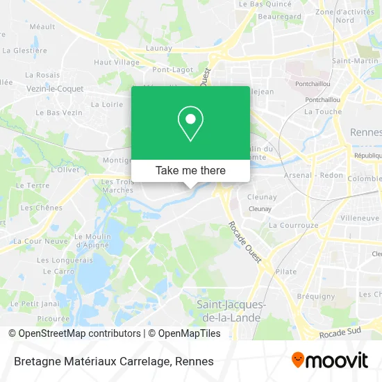 Bretagne Matériaux Carrelage map