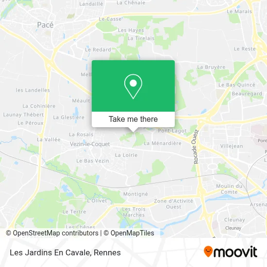 Les Jardins En Cavale map