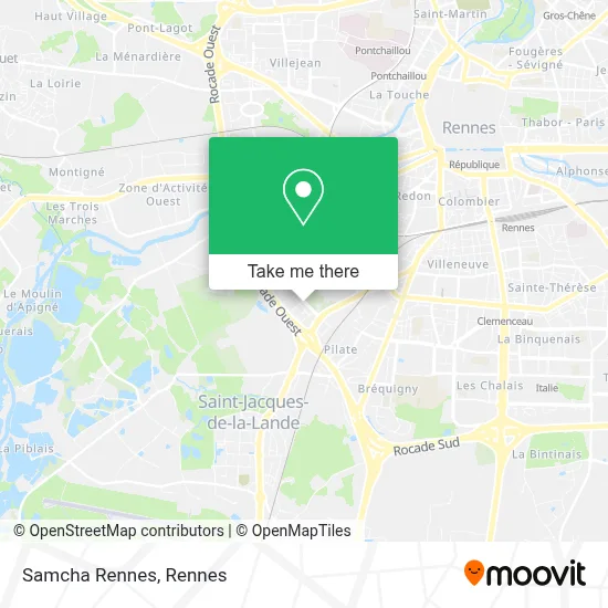 Mapa Samcha Rennes