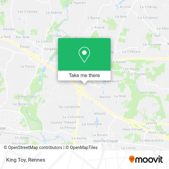 King Jouet map