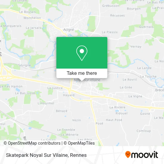Skatepark Noyal Sur Vilaine map