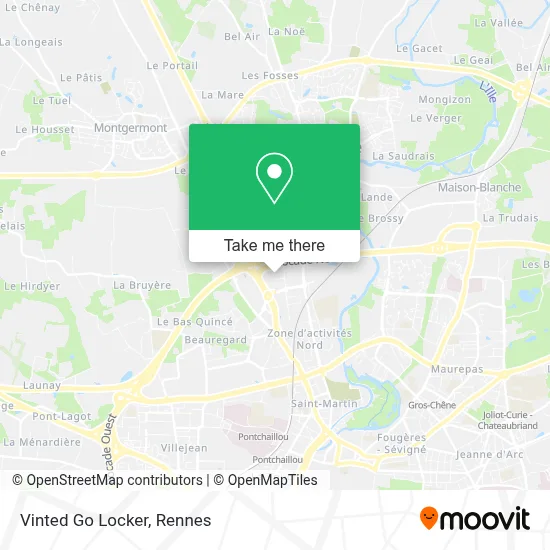 Vinted Go Locker map