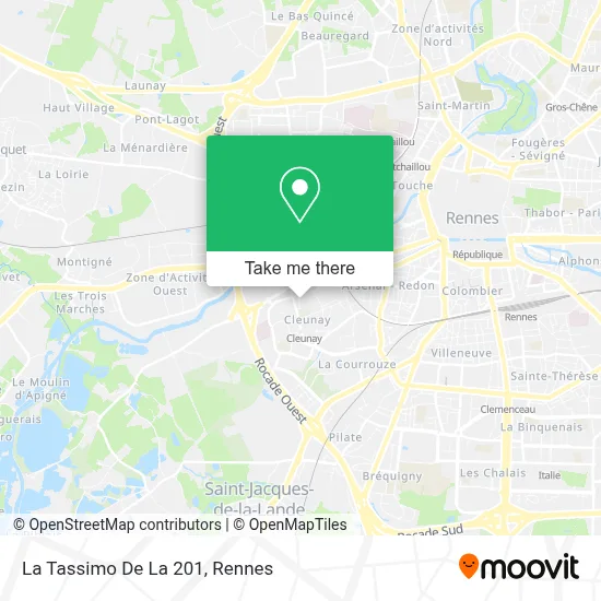 La Tassimo De La 201 map