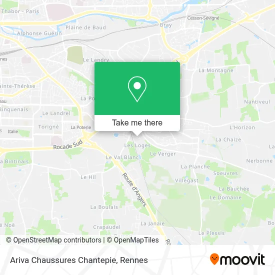 Ariva Chaussures Chantepie map