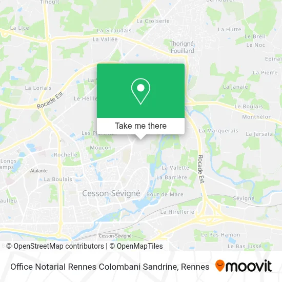 Office Notarial Rennes Colombani Sandrine map