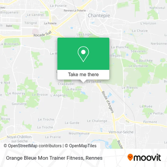 Orange Bleue Mon Trainer Fitness map