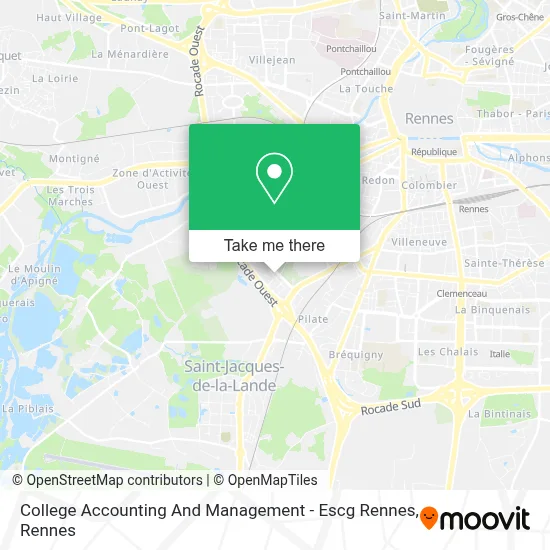 College Accounting And Management - Escg Rennes map