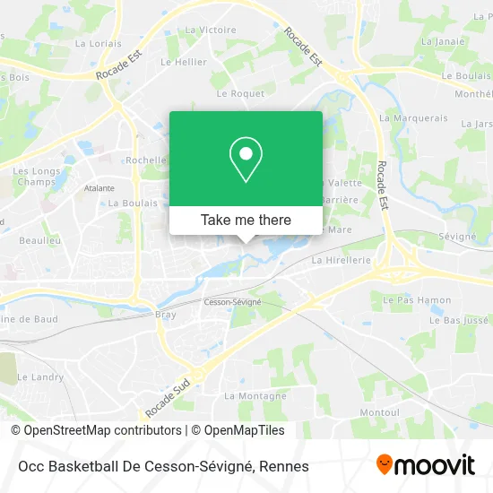 Occ Basketball De Cesson-Sévigné map