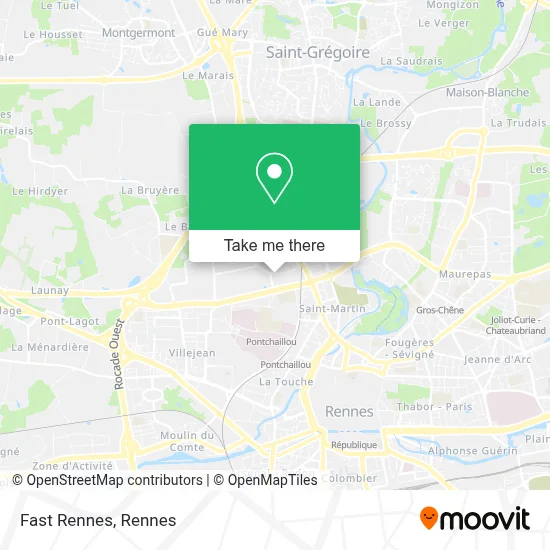 Mapa Fast Rennes