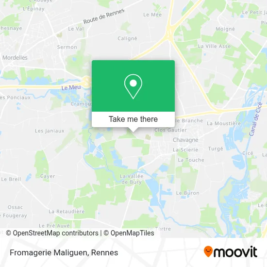 Fromagerie Maliguen map