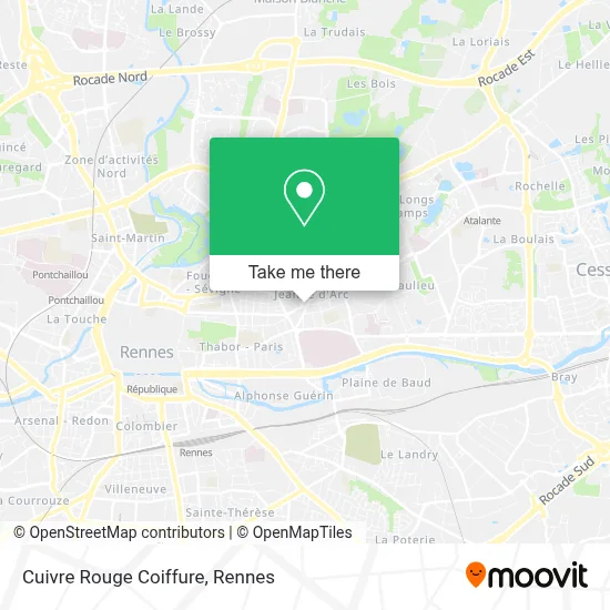Cuivre Rouge Coiffure map