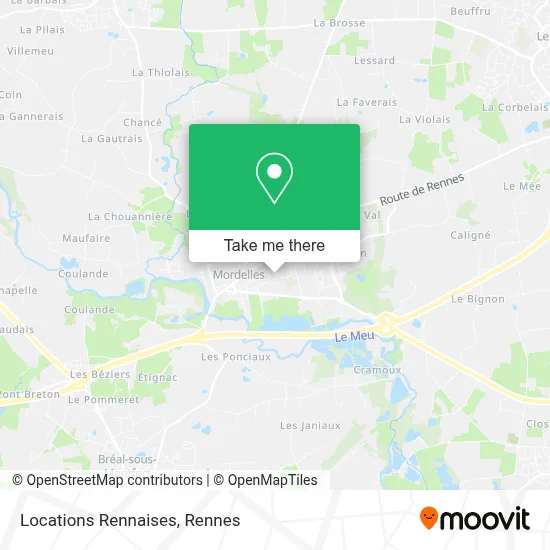 Locations Rennaises map