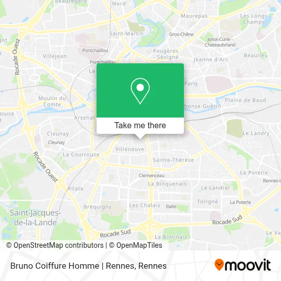 Bruno Coiffure Homme | Rennes map