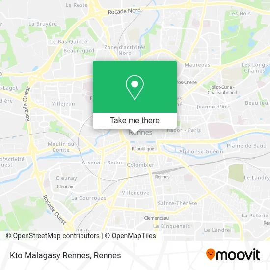 Kto Malagasy Rennes map
