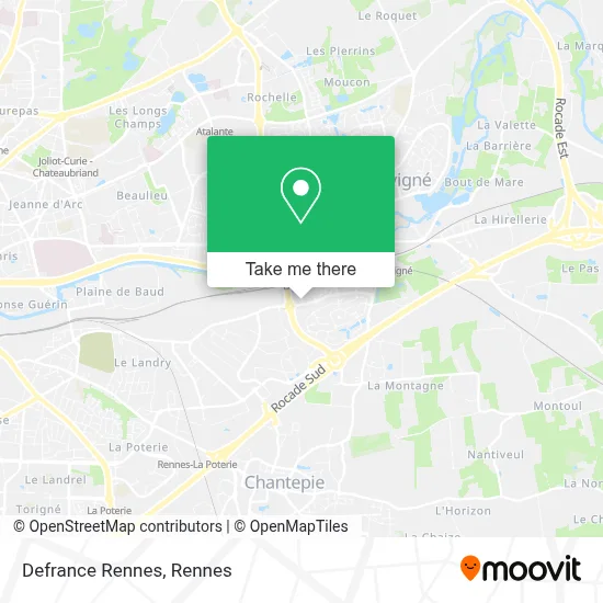 Defrance Rennes map