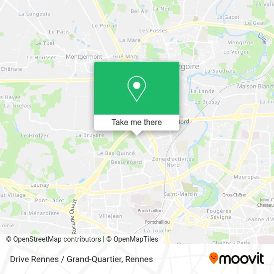 Drive Rennes / Grand-Quartier map