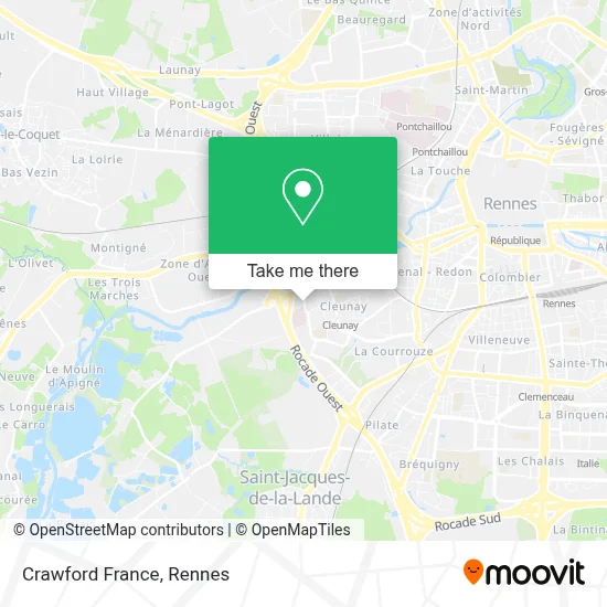 Crawford France map
