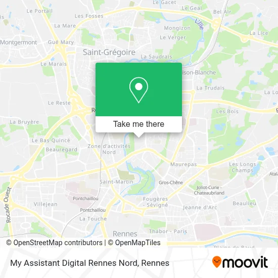 My Assistant Digital Rennes Nord map