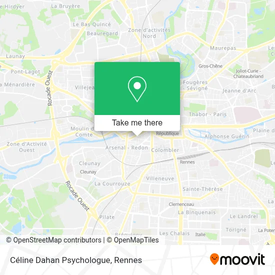 Céline Dahan Psychologue map